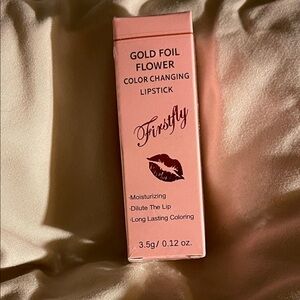 Gold Foil Flower Color Changing Lipstick, moisturizer. NWT